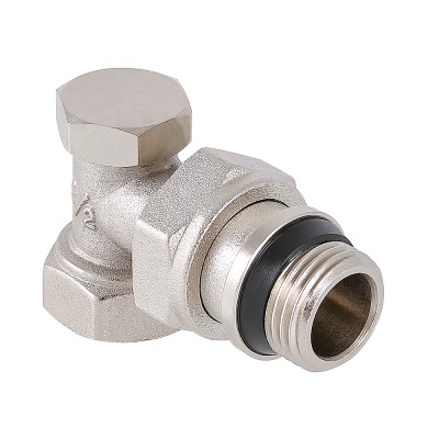 Клапан запорный 1/2' угловой с доп.уплотнением для радиаторов Valtec VT.019.NR.04