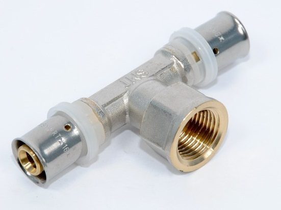 Тройник 20х3/4'х20 пресс/вн.р./пресс SMART SMT1659NY200520