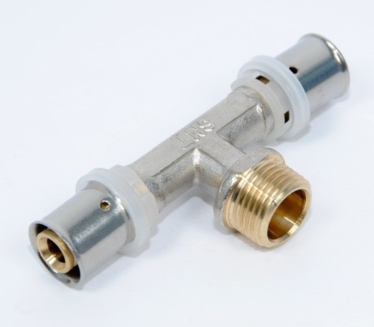 Тройник 20х3/4'х20 пресс/нар.р./пресс SMART SMT1658NY200520