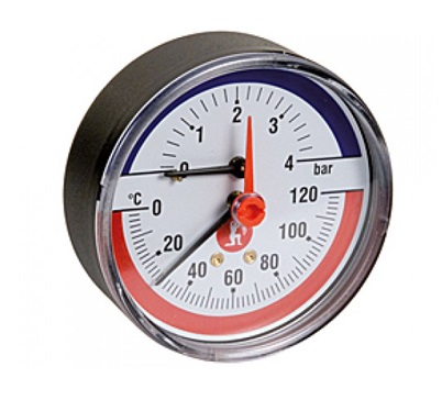 Термоманометр GIACOMINI R226Y002 ДУ1/2' 20-120C, 6 бар