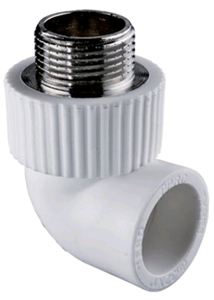 PN Угольник комбинированный наружная резьба d25x3/4 Tebo TR-TB