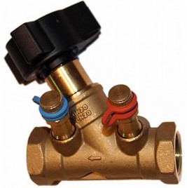 Клапан балансировочный 1'1/4 с ниппелями настройки ICMA IC-300x11/4