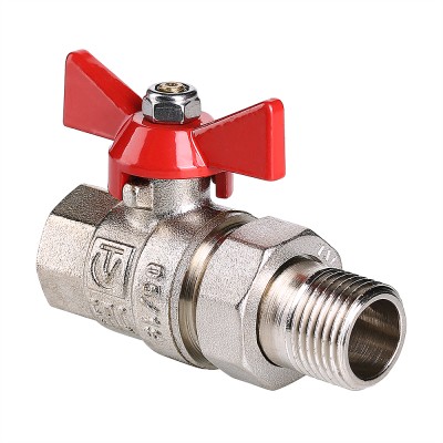 Кран-американка 1' вн.р./нар.р. бабочка с полусгоном Valtec BASE VT.227.N.06